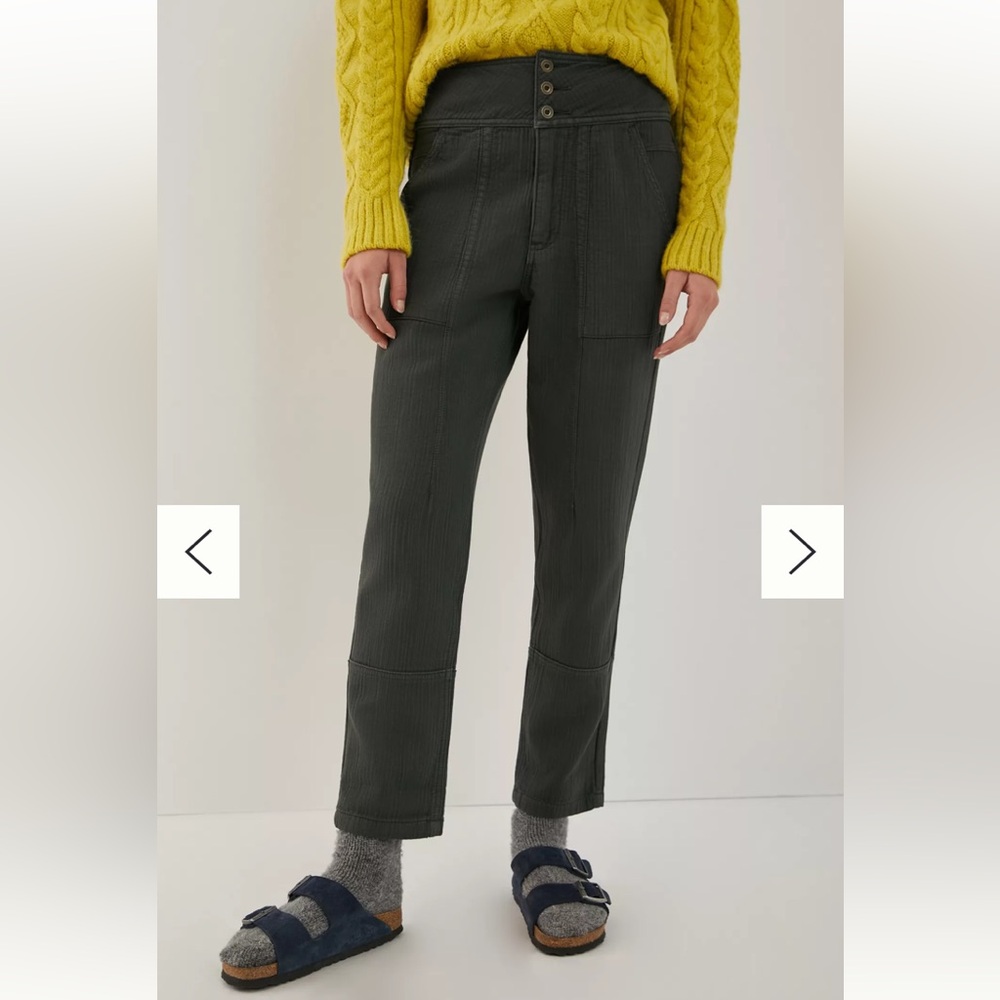 Anthropologie Sawyer Quilted Slim Pant Size 12 EUC